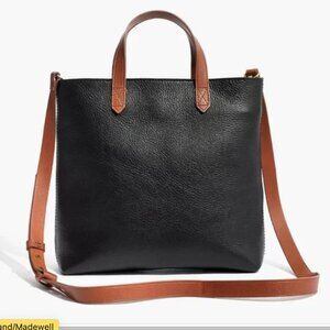 Madewell Black and Tan Tote Bag